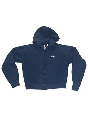 The North Face Womans Evolution Embroidered Full Zip Hoodie Size XS Teal Hiking